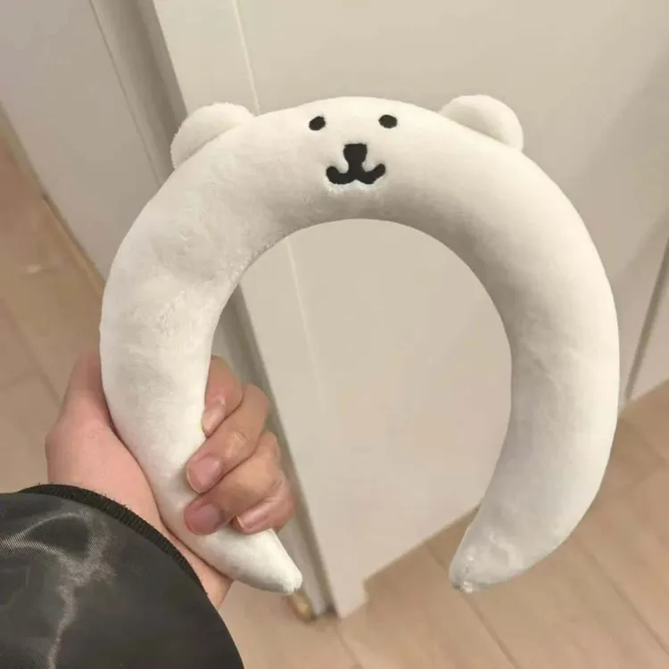 小红署同款可爱毛绒发箍拍照洗脸面膜头箍自嘲熊情侣高颅头饰LW