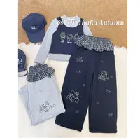 【VOVO品牌店】2025秋冬新品设计师趣味猫咪加绒长裤 V52070405