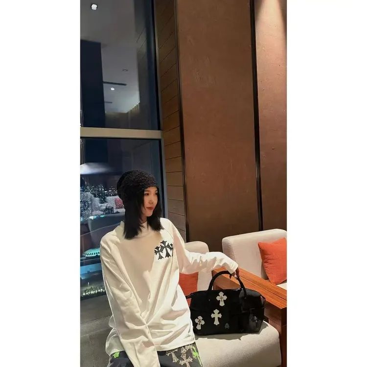 2573十字架25ss新款长袖T恤时尚百搭高端轻奢款（男女同款）