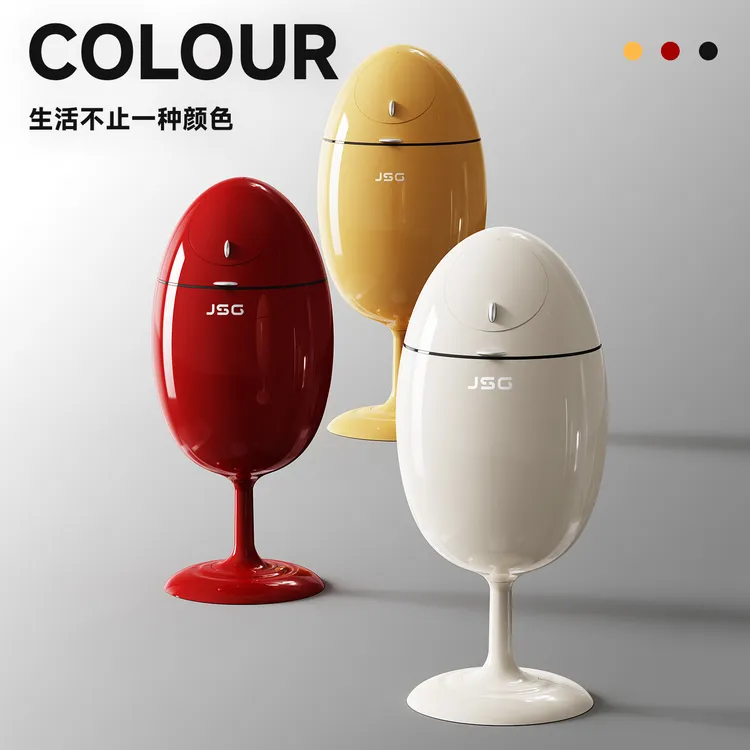 橱明星恐龙蛋垃圾桶高档轻奢厨房客厅落地摆件带盖免弯腰收纳桶