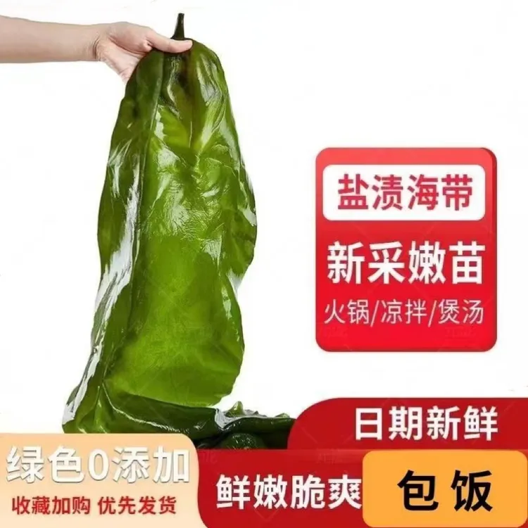 【划拉哥专属】大连新鲜少盐嫩海带5斤/箱（含箱5斤）