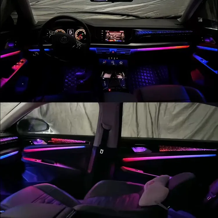 19-25帕萨特动态光影氛围灯星空车载装饰零跑副驾驶中控沃尔沃s90