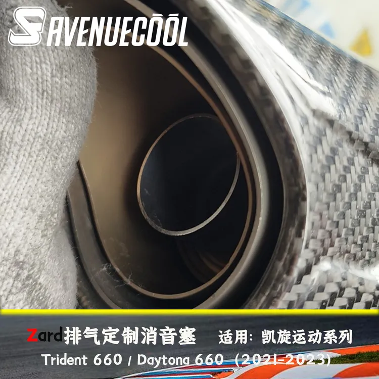 Zard排气凯旋660三叉戟Daytona定制消音塞 专业定制 保留三缸特色