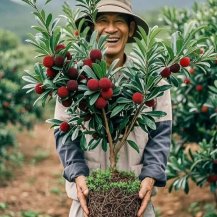 云南东魁杨梅嫁接树苗带土种植盆栽庭院地栽当年结果全国可种植