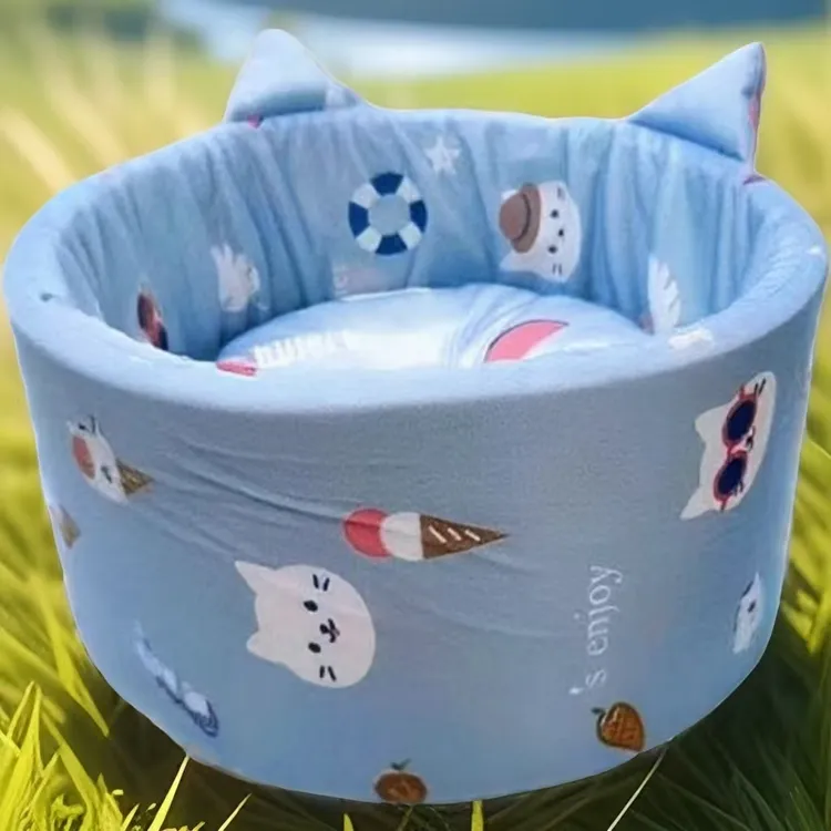 3四季凉感舒适带垫子猫咪狗狗指环款宠物窝JTM8011