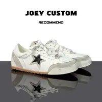  JOEY | 秋季上新女韩系减龄星星做旧擦色德训鞋内增高板鞋 22-33