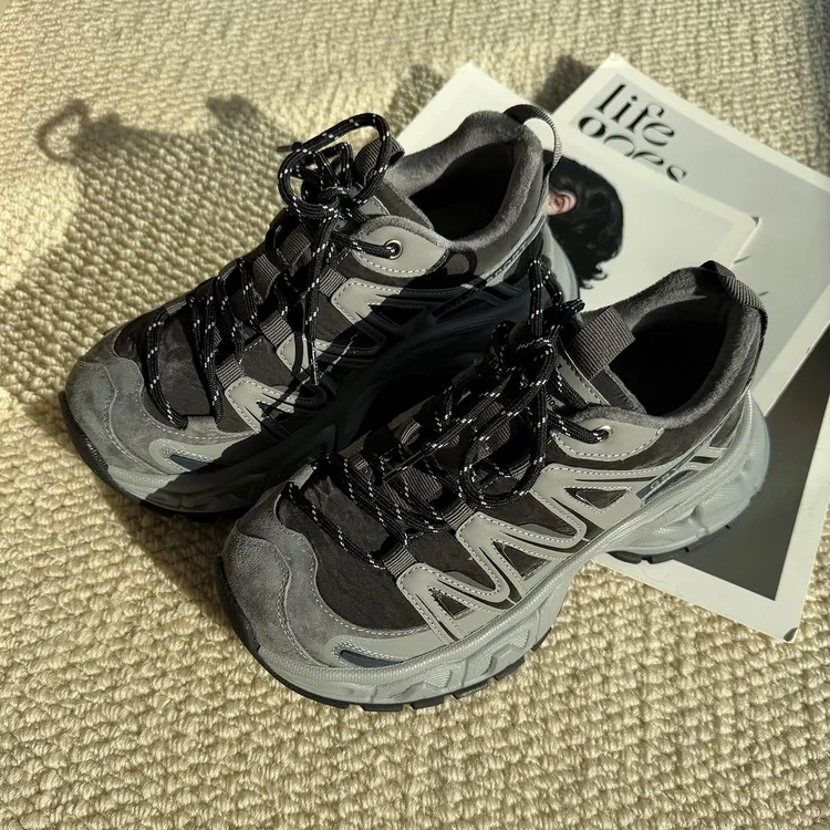 歌诗茵老爹鞋女厚底2025秋冬新款加绒保暖轻便舒适休闲百搭运动鞋