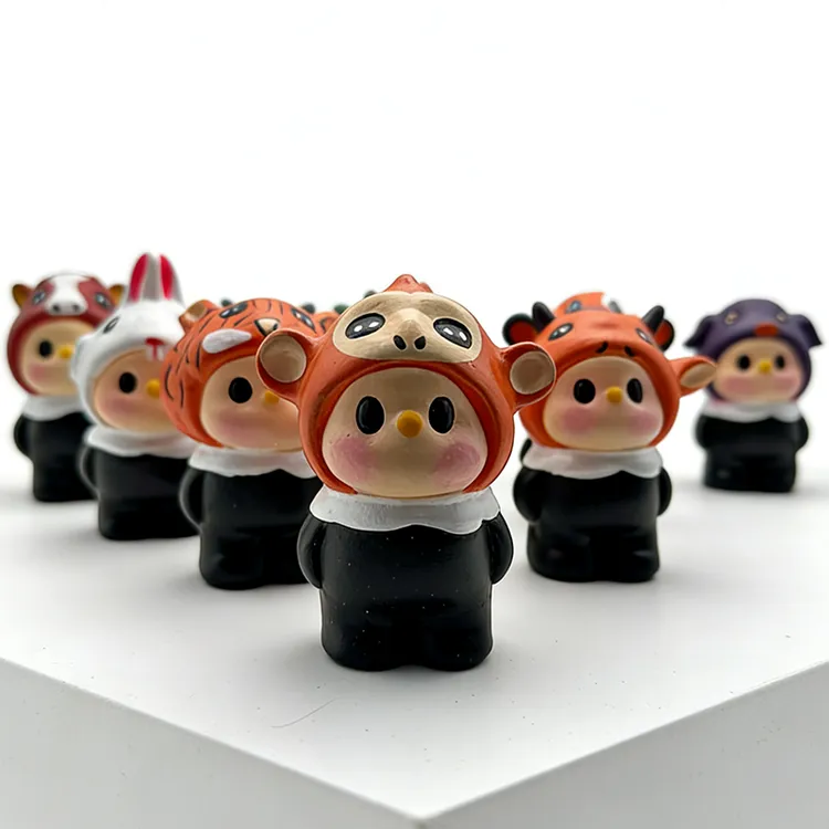 泥小妮十二生肖浚县传统特色非遗泥塑国潮摆件手工黄泥捏制可吹响