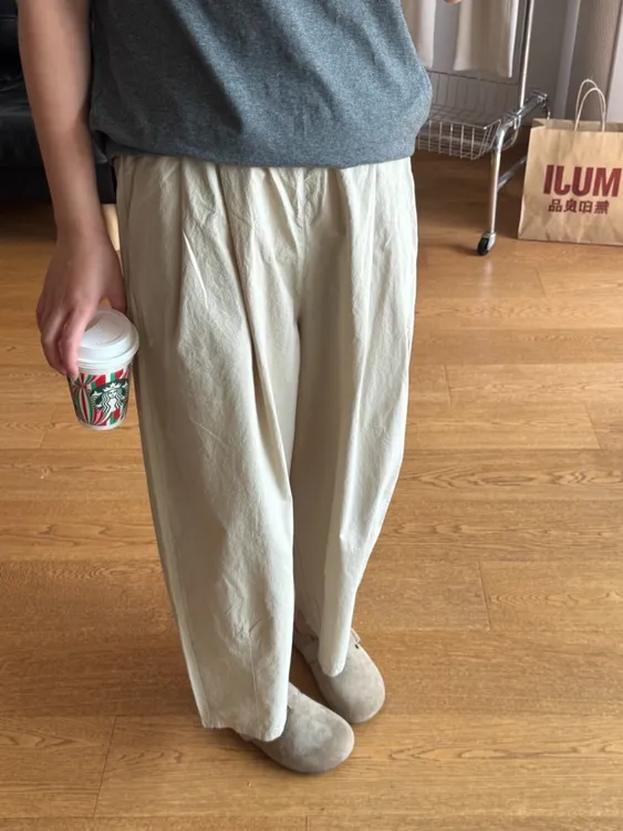 大卓-25款夏季轻薄气球裤全棉水洗不挑人舒适日常