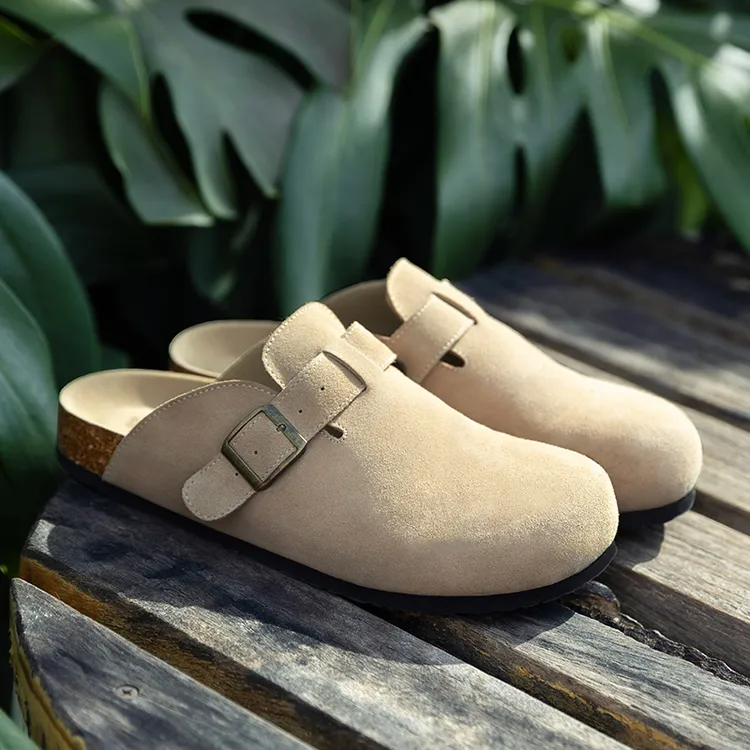 MRA勃肯鞋男鞋2025新款秋季拖鞋包头半拖休闲鞋外穿一脚蹬穆勒鞋