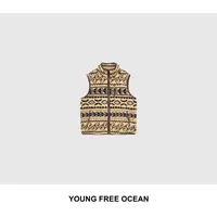 YOUNG FREE OCEAN2025秋款 羔绒花拉链立领马甲73992