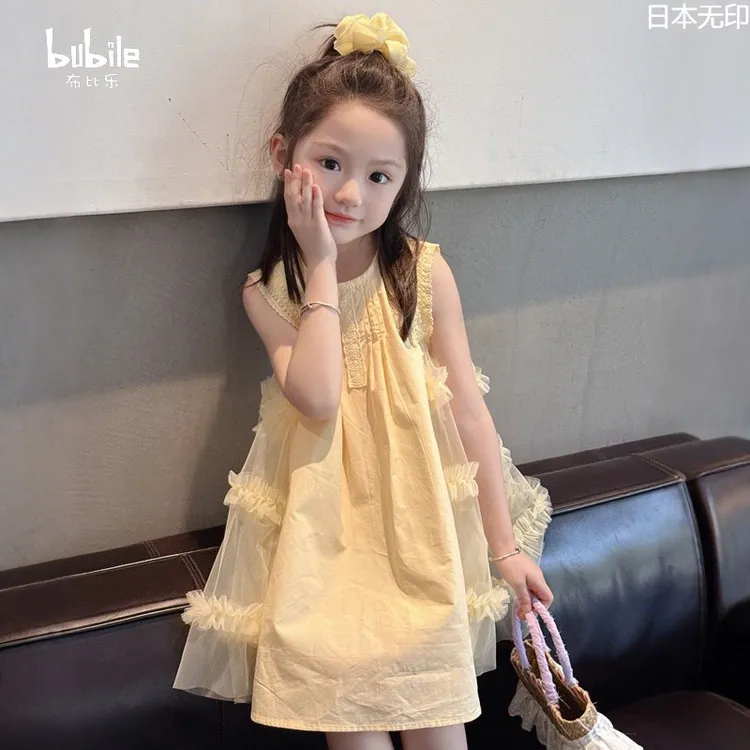 日本无印mujie女童连衣裙新款夏薄款儿童裙子夏季小女孩夏天绝美