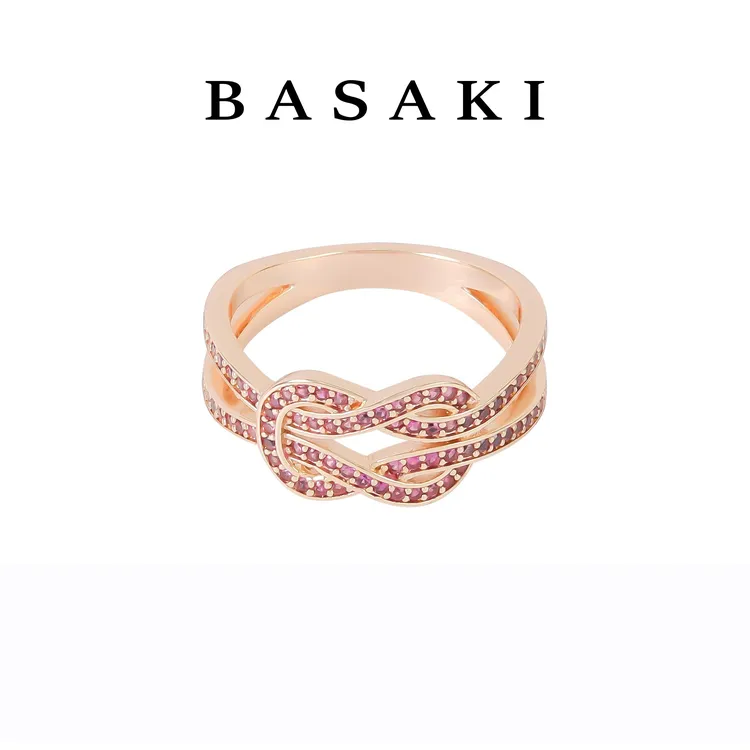 铜合金锆石戒指 CNC精工 九紫拉环系列戒指 R063