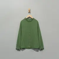【且听风吟】0115569文艺棉复古百搭显瘦木耳领衬衫 衣长64 胸围120
