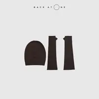 BACKATONE“静奢系列-冬日秘境”时尚百搭羊绒针织帽 BFF-3AP438H-K