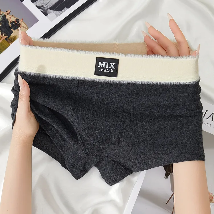 新款磨毛男士内裤运动舒适男平角裤青年潮流大码亲肤透气男短裤衩