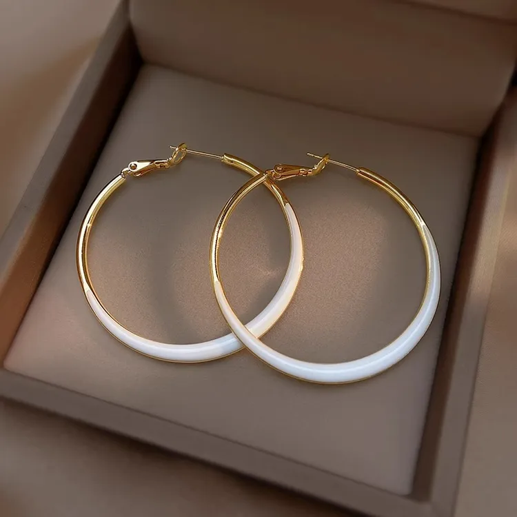 2025年新款大圆环耳环耳圈女高级感气质圆圈圈耳坠