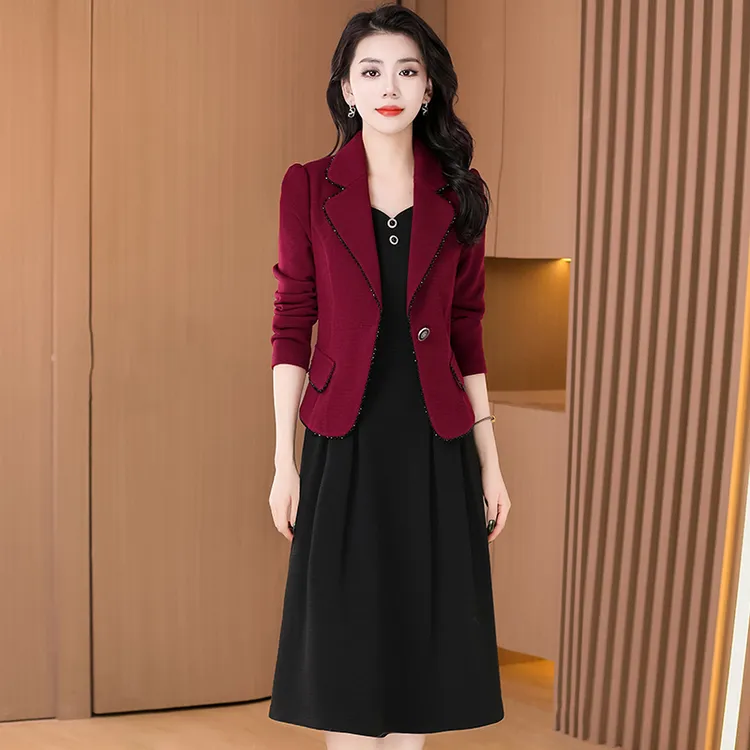 【两件套】外套加裙子时尚气质两件套女士秋季休闲减龄显瘦穿搭