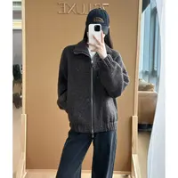 未使用 Madge Margaret 琥珀流光秋冬必备羊驼毛亮片针织外套
