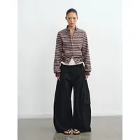 LINY LIBERTY 25AW 复古设计感条纹短款卫衣外套W16259049