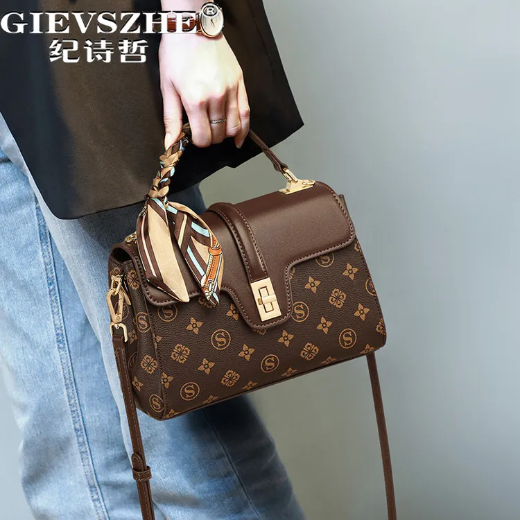 纪诗哲包包女百搭手提包大容量斜挎包送女友老婆七夕情人节礼物