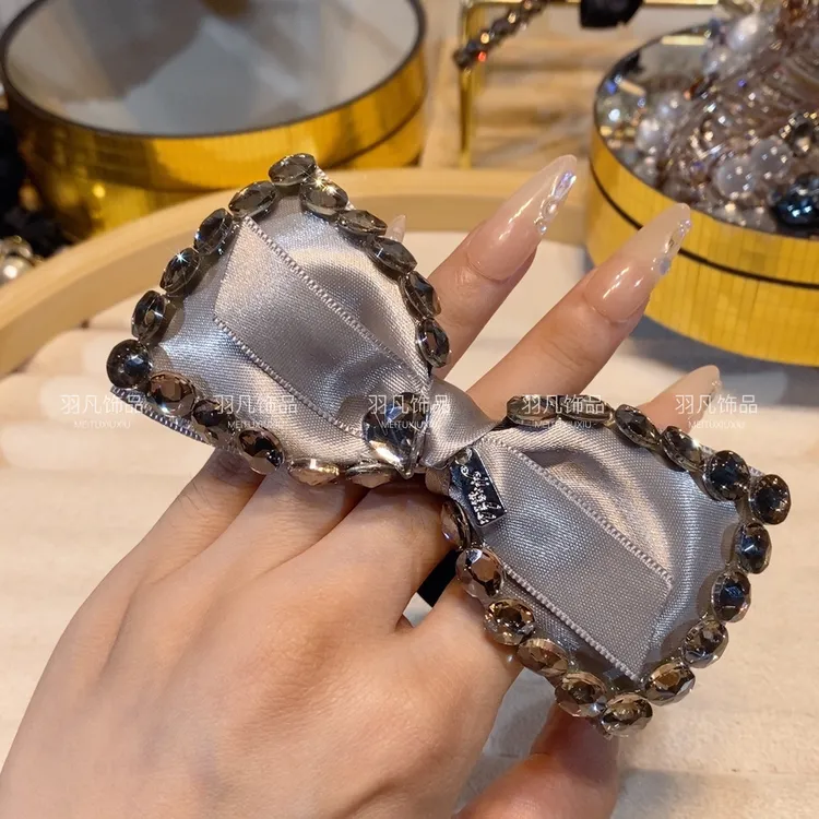 羽凡原创2579气质发圈优雅黑色时尚小香风甜美轻奢百搭韩版头绳