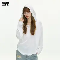 ER蕾丝旋律罩衫女2025美式潮牌休闲连帽上衣松弛感小众帽衫