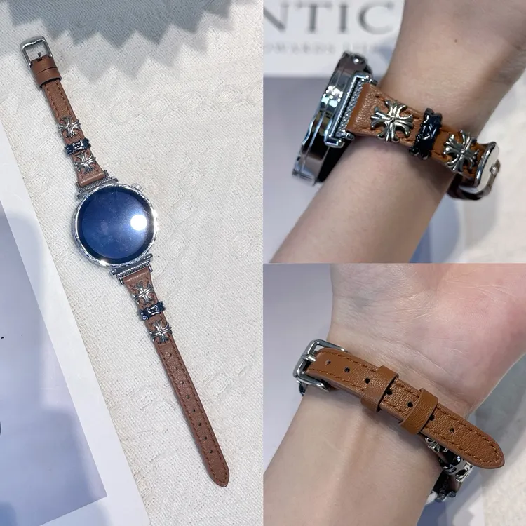 适用于GT5细款酷飒克罗心表带GT4替换表带watch5