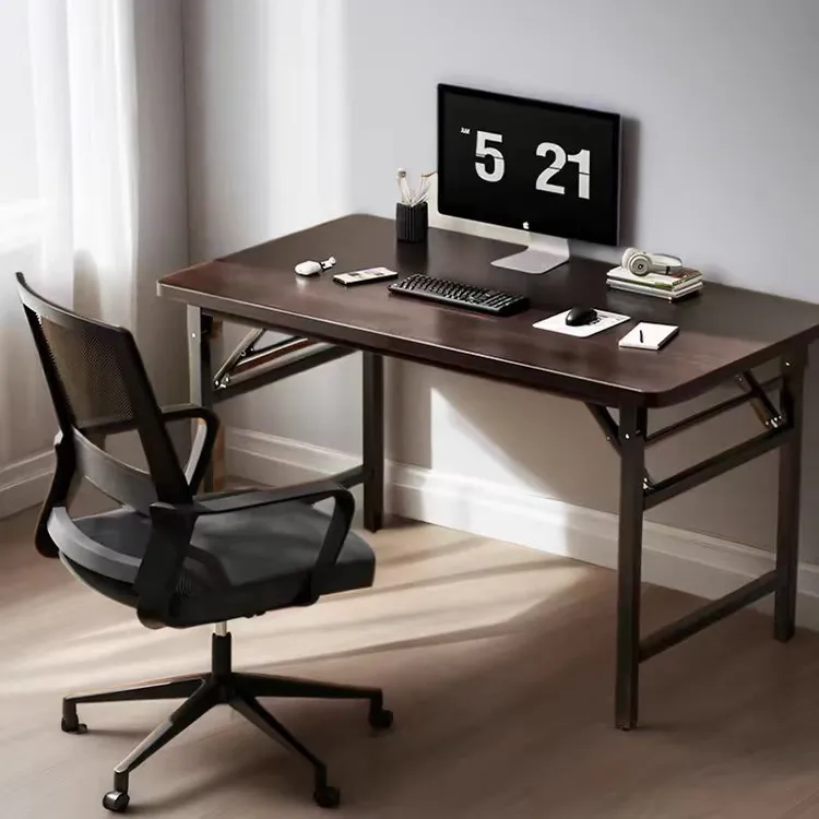 简约可折叠电脑桌家用办公桌卧室简易学习书桌出租屋长方形写字台