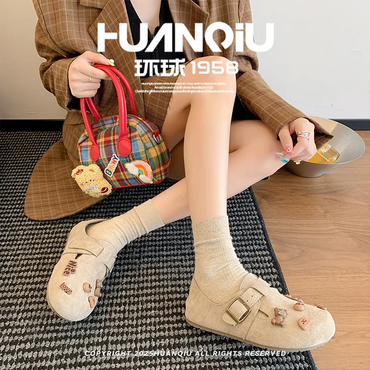 【双11好物】环球早秋新款复古勃肯全包厚底内增高女鞋新款勃肯鞋