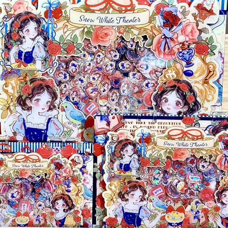 【新款白雪公主】高定摇摇本套餐活页本手工DIY收纳盒亚克力