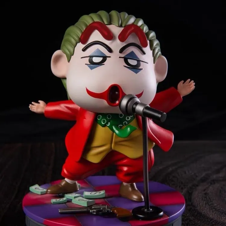 【歌坛小新】蜡笔小新 歌唱家 GK 麦克风小新cos小丑杰昆创意公仔