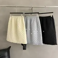 zizi@30189 裙长60 韩系简约菱格半身裙  11-7