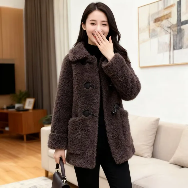 潮流气质年轻派克服外套羊羔毛韩版2025秋冬季新款潮牌女装上衣