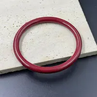 含辰砂工艺品【北野珠宝】含辰砂工艺品手镯-B12H-48【5x5mm】