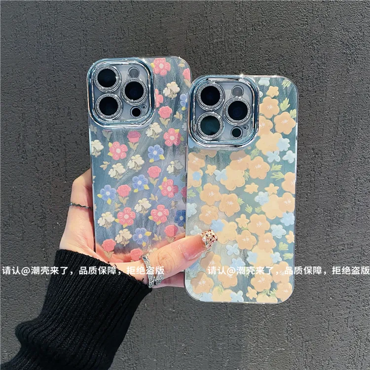 银色精孔羽纱适用苹果16/iPhone/华为荣耀/OPPO/VIVO/小米手机壳