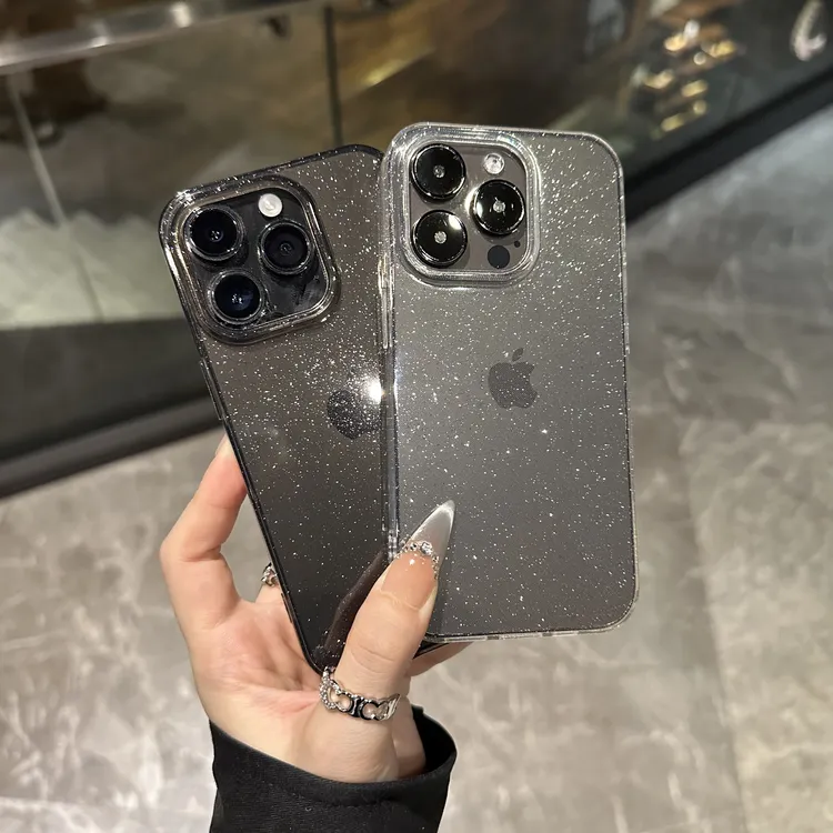 奥菲顿轻奢透明闪粉适用苹果16/15promax手机壳华为vivo小米oppo