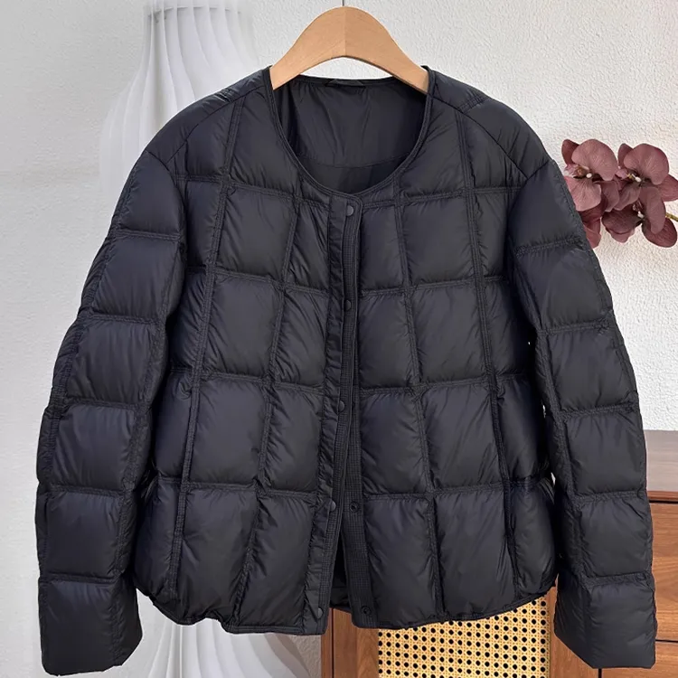 【奶芙豆腐块】2025冬季方块纯色棉服保暖上衣氛围感搭子棉衣短外套