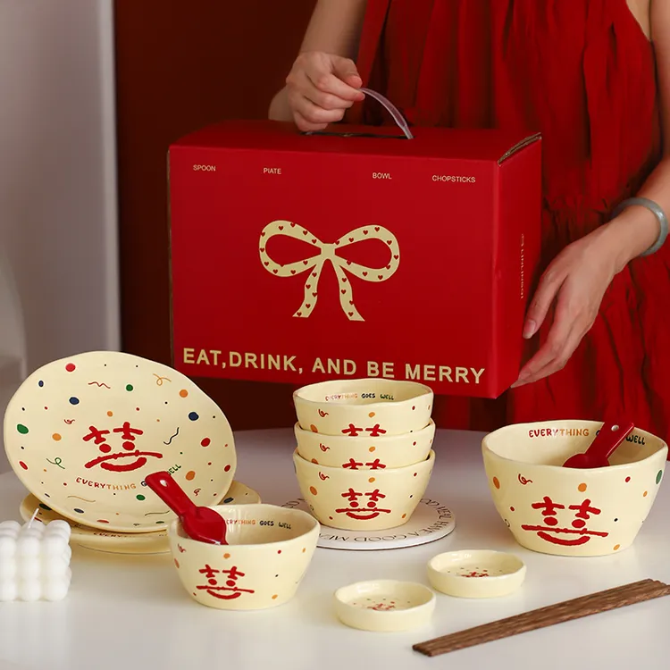 林灵柒新婚礼物送新娘餐具礼盒送新人闺蜜高级实用伴手礼乔迁新居