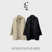 加莉精选【松系穿搭】大气简约风衣-均码