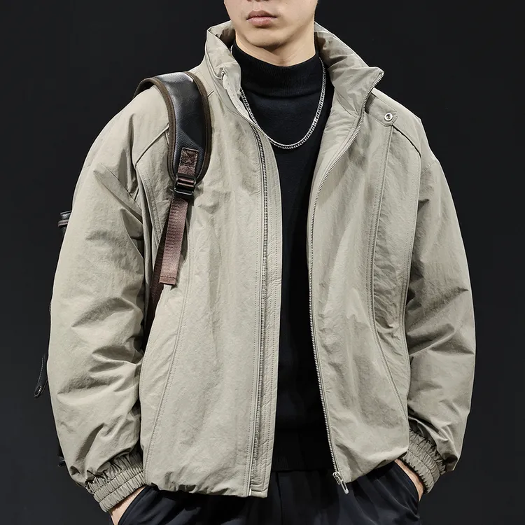 皮尔卡丹美式白鸭立领羽绒服男冬季加厚保暖男士潮牌秋冬外套大码