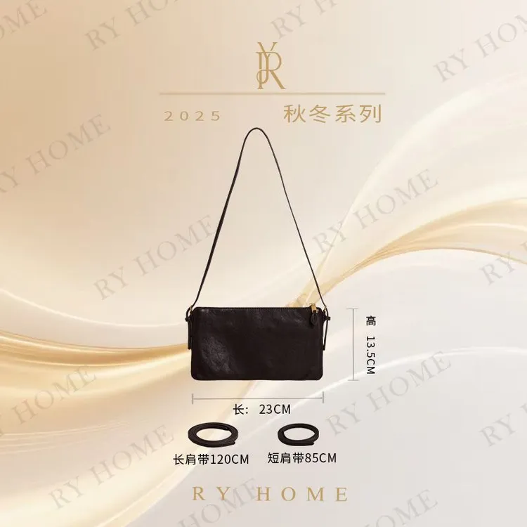 【容雨RYHOME】新款植鞣羊皮单肩斜跨包包253B1232