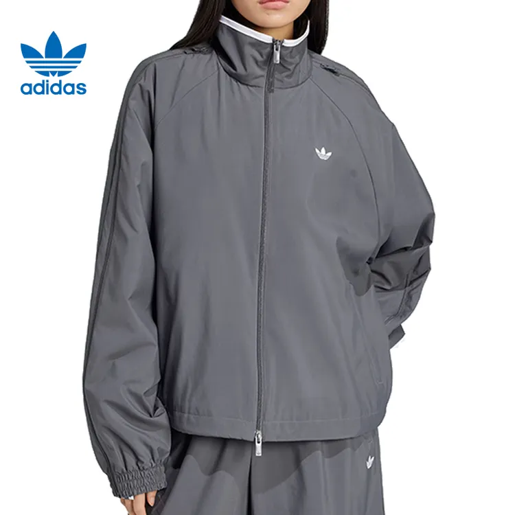 adidas阿迪达斯女子WOVEN TT ZIP梭织无帽外套JY8879