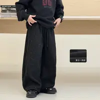 【满天星】男童加绒裤子冬装中大童加厚长裤洋气儿童潮流裤（25972）