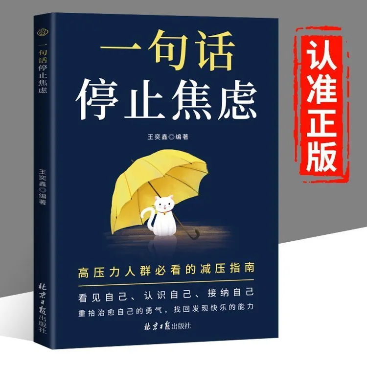 【正版】一句话停止焦虑 做自己人生摆渡人远离焦虑拒绝内耗心理书