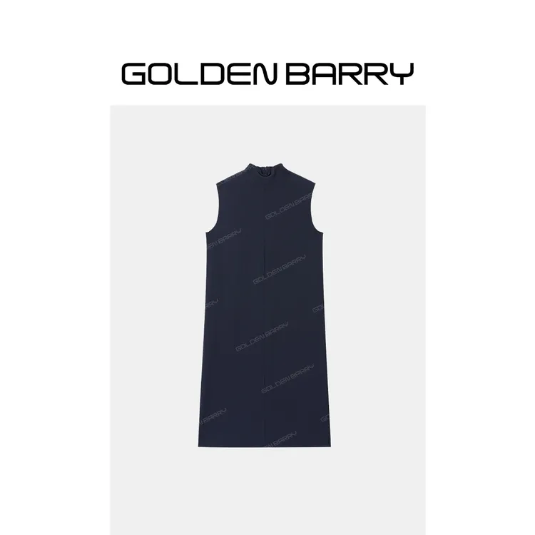 GOLDENBARRY微荡领无袖连衣裙GB060713003