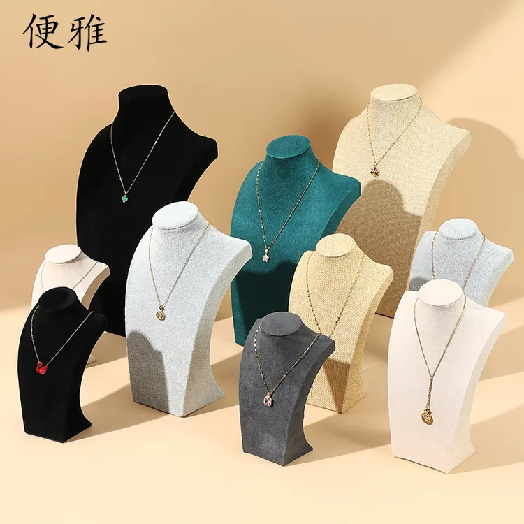 项链展示架人像模特首饰架颈模柜台陈列道具项链架子珠宝展示脖子
