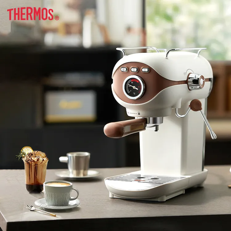 膳魔师咖啡机意式浓缩半自动咖啡机办公室家用打奶泡 EHA-3201A