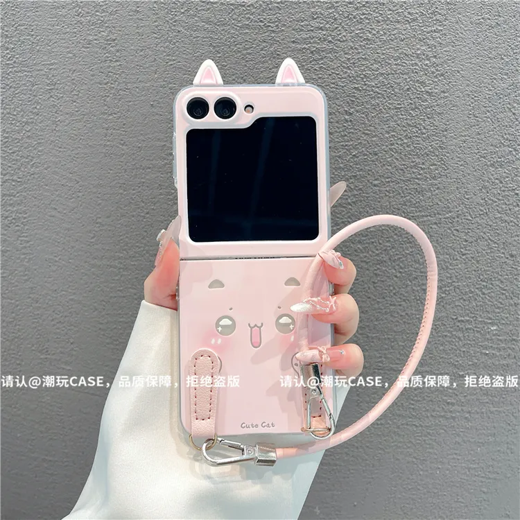 透明折叠壳适用华为荣耀/OPPO/VIVO/小米/华为三星zflip6-5手机壳