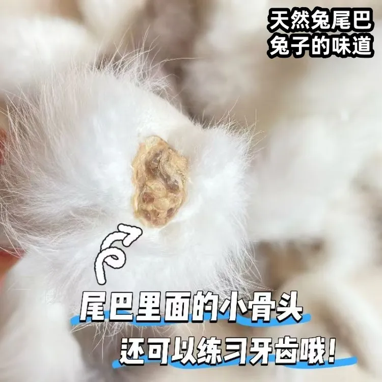 猫玩具兔毛尾巴猫咪丰容皮毛兔子气味逗猫神器耐抓耐咬自己玩解闷